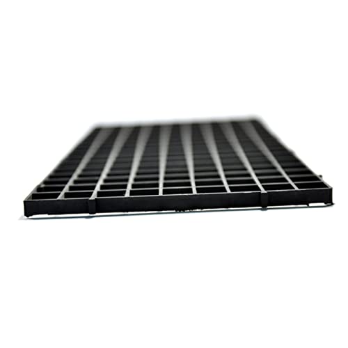NOLITOY 6pcs Aquarium Fish Net Segregation Board Black Divider Clamps for Fish Tanks Breeding Survival Rate
