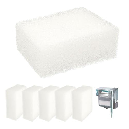 Aquarium Replacement Filter Sponge Media Pads, Foam Insert Compatible with AquaClear 70/Fluval 70 Power Filters, Reusable Fish Tank Filter Media for 40-70 Gallon Aquariums - 6 Pack