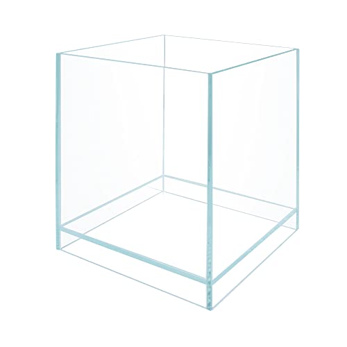 Nano Tall Rimless Aquarium Low Iron Frameless Fish Tank, Extra Clear with Floating Air Style, for Aquariums or Terrariums - size: 2.3 GAL 7.9x7.9x9.8 in
