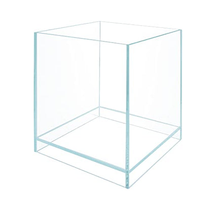 Nano Tall Rimless Aquarium Low Iron Frameless Fish Tank, Extra Clear with Floating Air Style, for Aquariums or Terrariums - size: 2.3 GAL 7.9x7.9x9.8 in