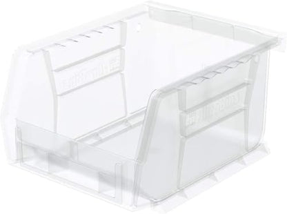 Akro-Mils 30210 AkroBins Plastic Storage Bins, 5"x4"x3", Clear, 24-Pack | Space-Saving Stackable Bins for Garage, Pantry, Craft Organization - color: Clear