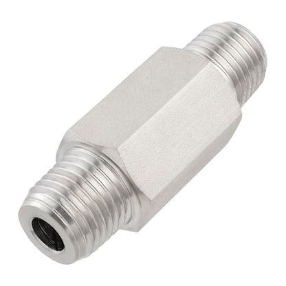 Yoebor 1/4" MNPT x 1/4" MNPT Stainless Steel Check Valve One Way Valves 1pc - size: 0.25 Inch, style: Mnpt x Mnpt
