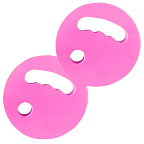 Water Exercise Discs,EVA Foam Floating Aqua Training Disc,Grip Swimming Pool Fitness Discs for Swimming Beginner - color: Pink
