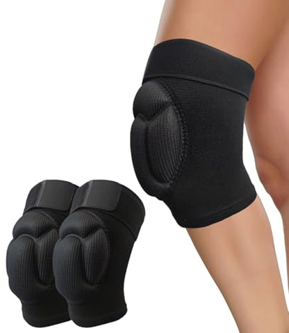 SUJAYU 2 Pack Turtle Volleyball Knee Pads for Women Men Wrestling Knee Pads Wrestling Gear, Crash Pad Snowboarding Gear Knee Protector Soft Knee Pad for Work (Medium) - size: Medium