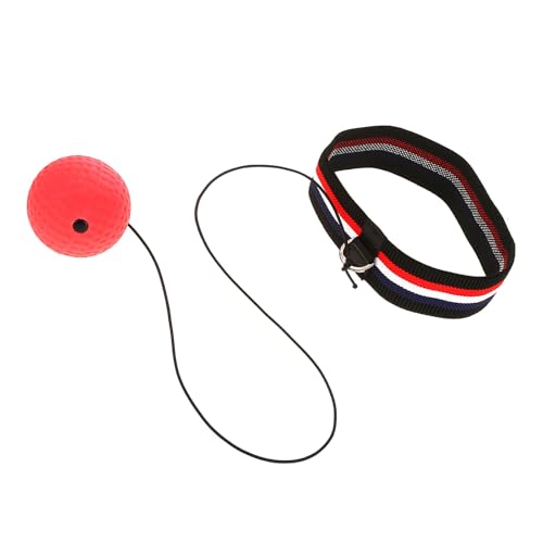 Boxing Equipment Ball Made of Quality Material with Stretchy Adjustable Headband, Easy to Use for Speed Improvement, Perfect for Room, Garden, or Park Training - size: E305-H04