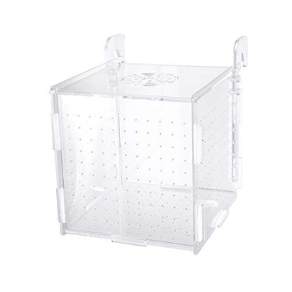 POPETPOP Fish Breeding Box-2 Box Hatchery Incubator Aquarium Fish Breeding Boxes Divider Hatching Boxes Accessory-Hook Pattern - size: Size 5