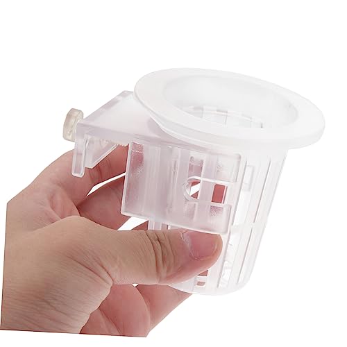 2Pcs Hanging Aquarium Plant Holder Acrylic Aquatic Plant Pots for Freshwater Fish Tank for Live Aquatic Plants Durable and Lightweight Design