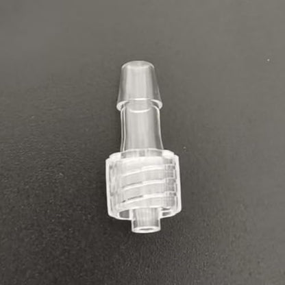 Male Luer Lock 3/16" Polycarbonate Hose Barb Adapter for Laboratory Biochemical Analytical Instruments, Food Machinery and Aquarium Equipment, 100pcs