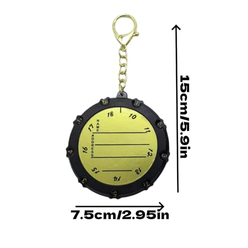 2Pcs 18 Holes Golf Shot Counter Compact Stroke Score Counter Score Keeper with Clear Digital Wheel for Golf Practice and Tournament Use