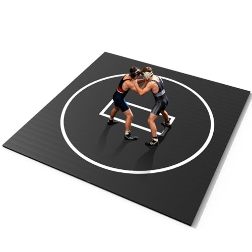 Wrestling Mat - Foam or Inflatable Wrestling Mats for Home, Jiu Jitsu Mats Kids, Thick Training Exercise Mats for BJJ, Gymnastics, Judo, Martial Arts, Boxing, Yoga