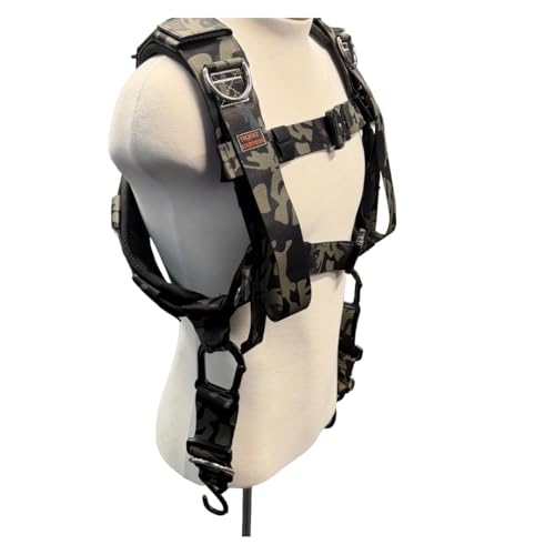 Squat Harness V4 2025 Version Professional Weight Support vest, Adjustable Heavy-Duty Straps - color: Camo