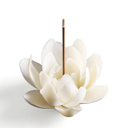 Incense Holder for Sticks,Incense Stick Holder,White Lotus Incense Burner