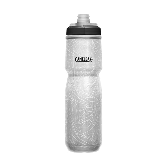 CamelBak Podium Ice Insulated Bike Water Bottle, Maximized Cold Retention with Aerogel Insulation, 21oz, Black