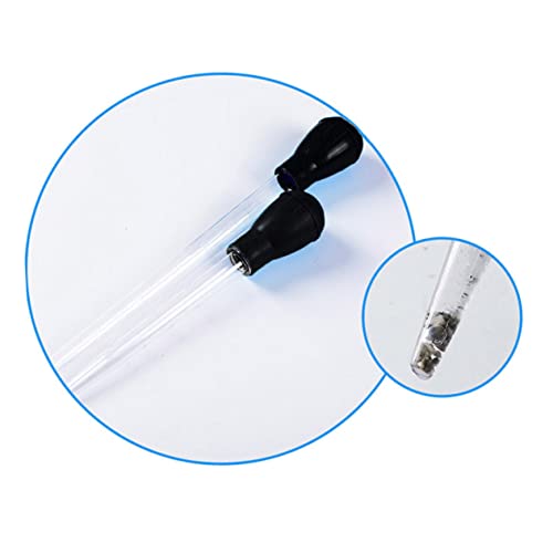 Happyyami Aquarium Manual Clean Pipette 50ml Fish Tank Cleaner Black Waste Removal Tool - color: Black, size: Size 3