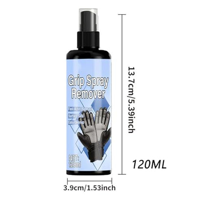 Grip Spray Remover, with Fast Acting Formula, 120ml, Sports Glove Cleaner, Soccer Glove Maintenance, Maintains Optimal Grip, for Soccer, Baseball, Batting, and Field Sports