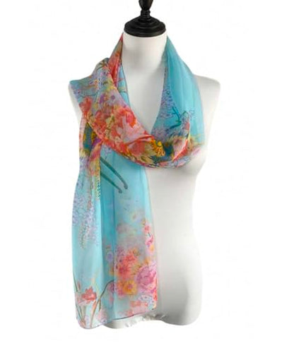 Acotavie Scarfs for Women Lightweight Fashion Scarves Print Floral Pattern Scarf Shawl Wraps - color: A12