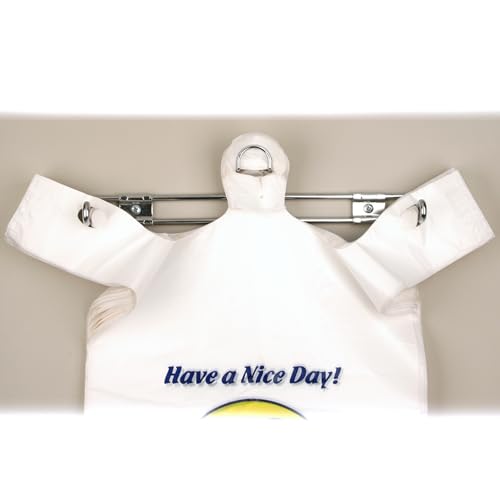 Wall Mount Plastic Grocery Bag Holder/Dispenser - T-Shirt Bag Rack - Includes Screws, 2 Pack - size: 2 Pack