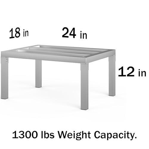 18 in X 24 in. Aquarium Stand | Industrial Style Aluminum Fish Tank Base with Open Frame Design - size: 18 W x 24 L x 12 H