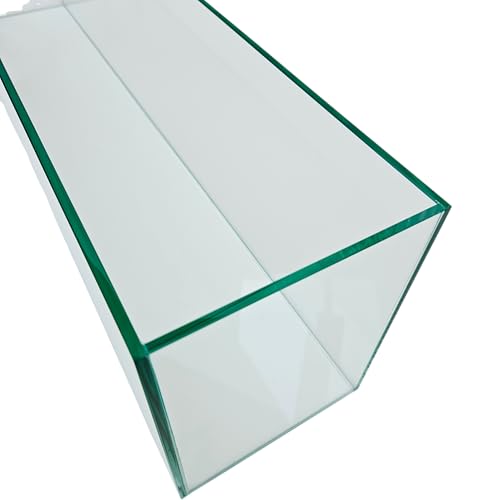 Lifegard Aquatics Bookshelf Aquarium – 11 Gallon Clear Glass Fish Tank with 5mm Thick Glass – for Freshwater/Marine, Leak-Proof, Home/Office Decor - size: 11 Gallons