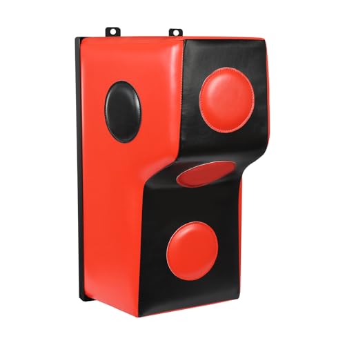 Wall Boxing Punching Pad, Wall Mount Uppercut Boxing Heavy Bag - color: Red+Black