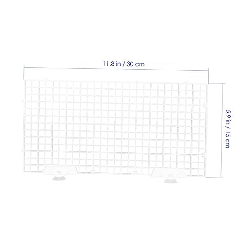 Aquarium Divider Bottom Plastic Separation Board Fish Breeding Box for Aquarium Net Design Easy to Install