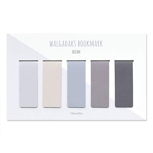 Monolike Magnetic Bookmarks Ocean, Set of 5 - color: Ocean