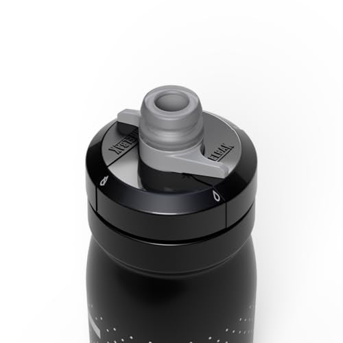 CamelBak Podium Water Bottle 15oz, Black | Compact 15oz Size, Lightweight Design, Secure Cage Fit, High Flow Cap, Easy Squeeze Feel - color: Black