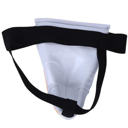 HERCHR Children Groin Guard, Boxing Kickboxing MMA Muay Thai Sparring Groin Guard Protective Gear for Sanda Taekwondo Training - color: White