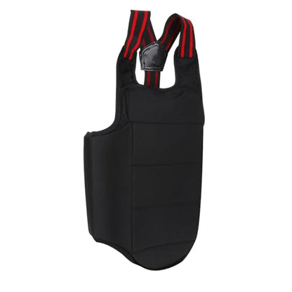 Boxing Chest Protector Karate Vest Chest Protection, Adjustable Karate Waistcoat, and Chest Protector for Adults and Kids Sparring Gear for Boxing, Karate, and Impact Sports