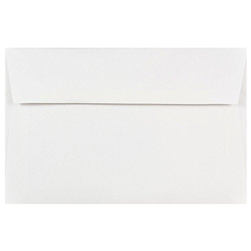 JAM PAPER A9 Invitation Envelopes - 5 3/4 x 8 3/4 - White - 50/Pack - color: White, size: A9