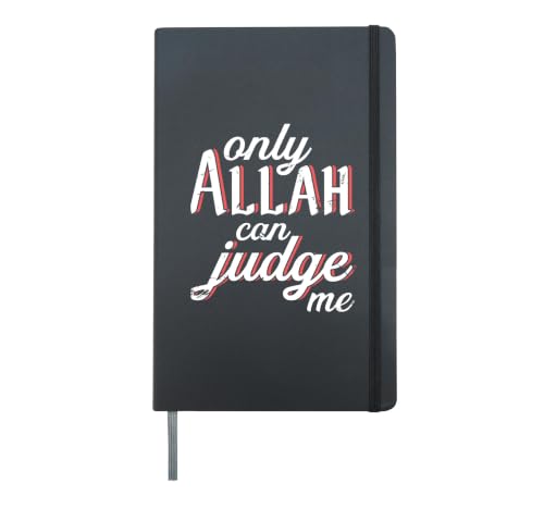 Only Allah Can Judge Me | Muslim Islamic Hardcover Journal, Black