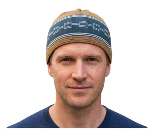 Set 2 PCS Muslim Beanies Kufi Hat for Men AMN-225B Skull Cap Islam Taqiyah Takke Eid Ramadan Gift - color: Color I