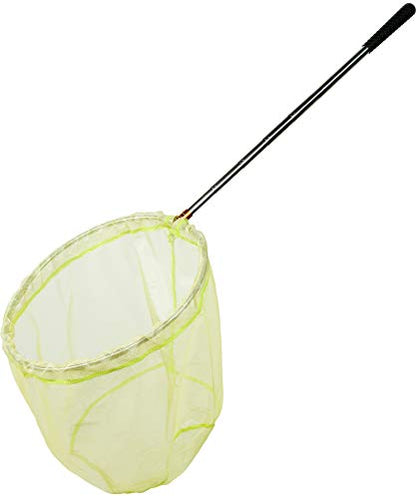 RESTCLOUD Bait Net and Fishing Landing Net with Telescoping Pole Handle Extends to 59 inches - color: Yellow
