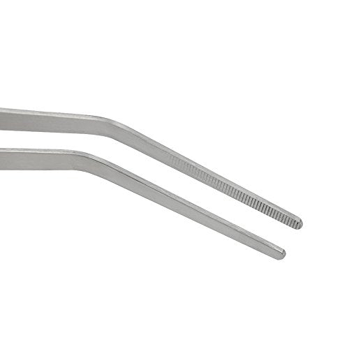 Straight and Curved Stainless Steel Super Thick Tweezers Set,Pliers Aquarium Tool Fish Tank Aquatic Plants Forceps Clip (15") - size: 15"