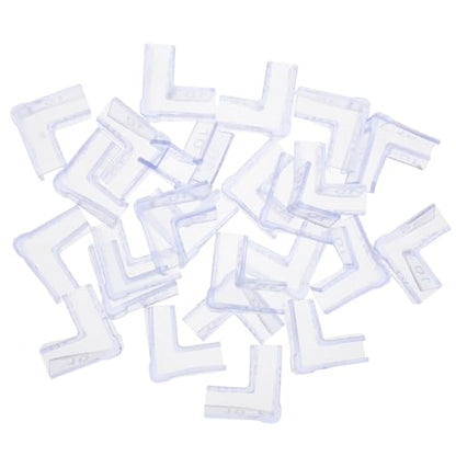 Hemobllo 25pcs Fish Tank Corner Guards 10mm Aquarium Glass Edge Protectors Safety Plastic Corner Protectors for Tank Edge and Furniture