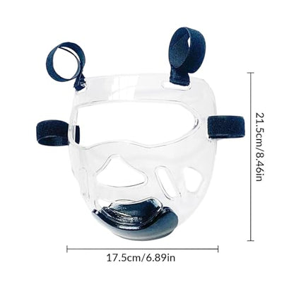 Clear Taekwondo Mask for Kids Adult Karate Mask Detachable Protector Head Gear Head Cover, Face Shield Thickening for Martial Arts Boxing Sparring Grapplings Muay Thai Kickboxing Training - color: Adult