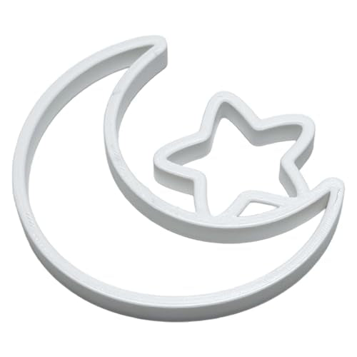 Fish Feeding Portals for Betta & Aquariums | Floating Food Rings & Breathing Windows (Multiple Shapes & Colors) (Moon - White) - color: Moon - White