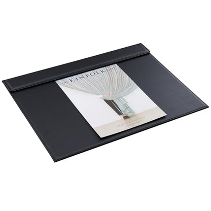 18''x14'' Large Rectangle A3 Desk Writing & Drawing Desk Pad &Board Table Protector Mat with Paper Clip on Top Black - color: Black-a186