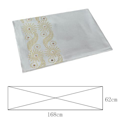 Muslim Women Shiny Rhinestone Hijab Head Wrap Long Scarf Shawl - color: Grey