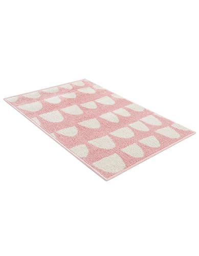 Rugs.com - Whimsy Kids Rug – 2' 2 x 3' 1 Pink Easy-Clean Rug – Modern Abstract Arches for Playrooms, Nurseries, and Entryways - color: Pink, size: 2'2" x 3'1" (Rectangular)