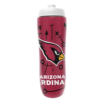 Party Animal NFL Football Squeeze Bottle, 32 oz BPA-Free Sports Water Bottle with Quick Flow for Kids & Adults, Arizona Cardinals - color: Arizona Cardinals