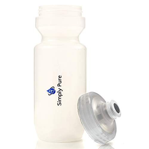 Simply Pure Purist 22 Oz BPA-Free, Sport & Bike Squeeze Water Bottle by Specialized Bikes (Fixy Cap)