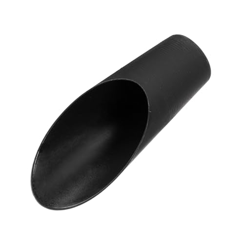 HARFINGTON Bonsai Soil Scoop 6.3" x 1.8" Plastic Colorful Mini Garden Shovel Cultivation Digging Transplanting Tools for Plant Flower Succulent Coffee Beans, Black - color: Black