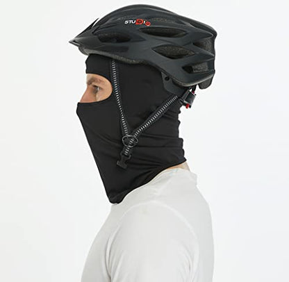 Balaclava Sun/uv face mask UPF 50+ ski mask Neck Gaiter face Scarf Outdoor Sports 3pack - color: Black+white+green