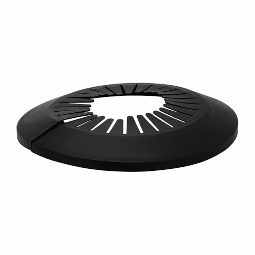 MAGO FAMILY MAGIC Flange Pipe Cover Decoration, 1.97"-3.07" Escutcheon Plate Water Pipe Drain Line Cover, PP Plastic Plumbing Cover Plates, Black Pipe Covers for Bathroom Wall, 1 Piece (50-78mm) - color: 1 Piece, size: 1.97"-3.07"