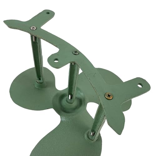 Zeckos Garden Hose Holder Boat Propeller 10.25 Inch Cast Iron Verdigris | Nautical Wall Design, Holds Up to 75 Feet, 6.5 Inch Deep, Three-Bolt Hardware Included - color: Boat Propeller - Green
