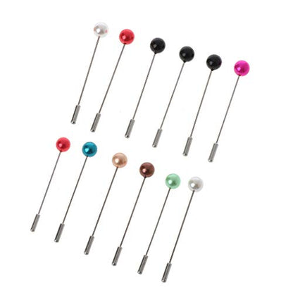 Sweater Shawl Clips 12Pcs Women Brooch Pins Colorful Crystal Hijab Scarf Pearls Safety Pins Sweater Shawl Clip Brooches Jewelry Jewelry Pins for Cardigan Blouse