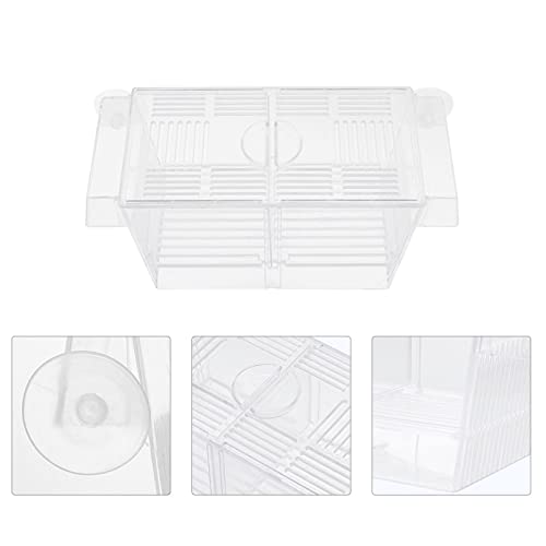 balacoo 1pc Aquarium Breeding Box Cups Isolation Incubator for Fish and Shrimp Easy Installation Water Material for Optimal Fish Survival