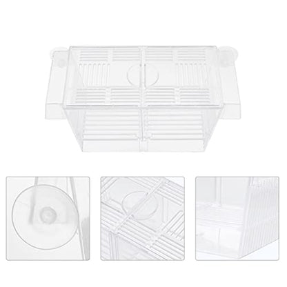 balacoo 1pc Aquarium Breeding Box Cups Isolation Incubator for Fish and Shrimp Easy Installation Water Material for Optimal Fish Survival