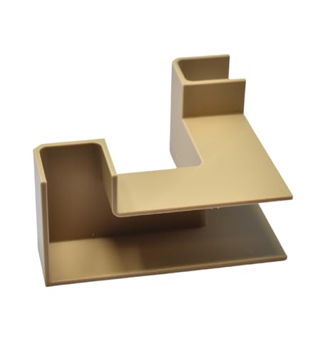 REEFSHAPE - Aquarium Underground Tunnel | Fish & Shrimp Hideout for Aquariums | Unique Underground Viewing Tunnel | Made in USA (Corner Tunnel, Tan) - color: Tan